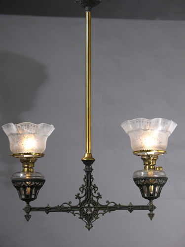 oil chandelier antique