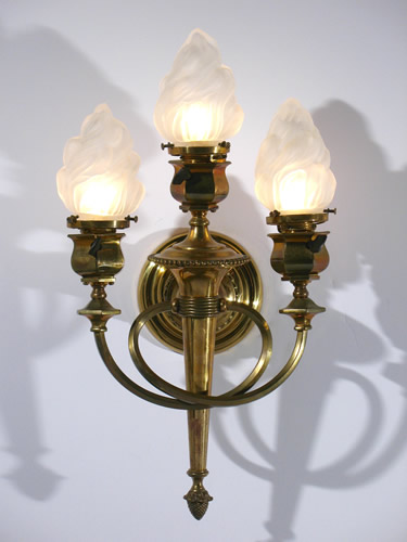 flame sconce