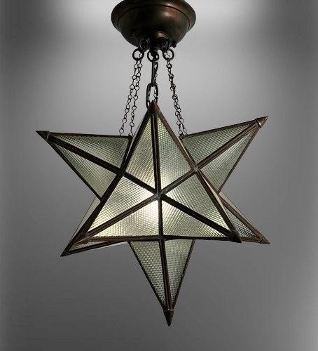 Pattern Glass Star Pendant